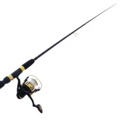 Kilwell LED Disco Stix Light Spinning Kids Combo Black 5ft 6in 6-12lb 2pc