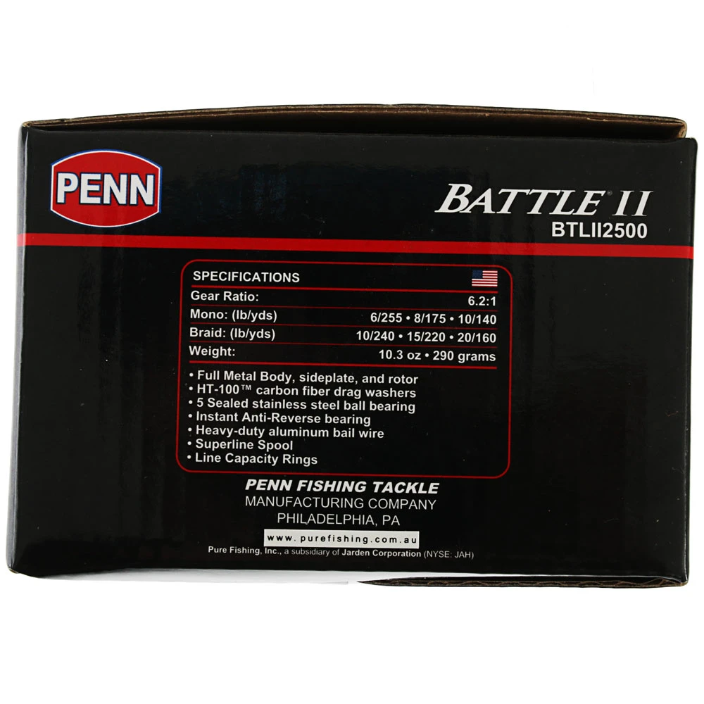 PENN Battle II 2500 Spinning Reel 2 PENN Battle II 2500 Spinning Reel - Image 2