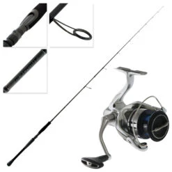 Shimano Stradic FL C3000 HG Blackout Softbait Combo 7ft 10-20lb 2pc