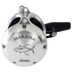 Okuma Makaira Silver 50W 2-Speed Stand-Up Game Combo With ALPS Bearing Rollers 5ft 8in 24kg 1pc -Fishing Gear Store okremk50w 2seasilv d